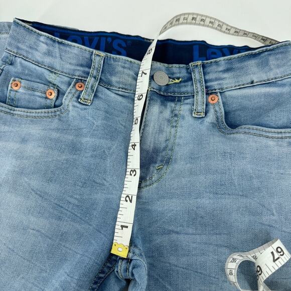 Levi's 502 Regular Taper Stretch Denim Jeans 8 Reg Light Wash - Picture 9 of 11